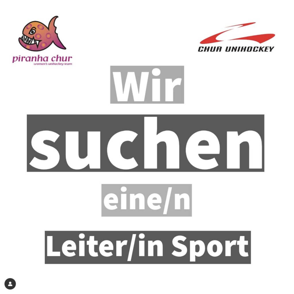 Leiter/in Sport (80-100%) für einen der grössten Unihockeyvereine der SchweizLeiter/in Sport